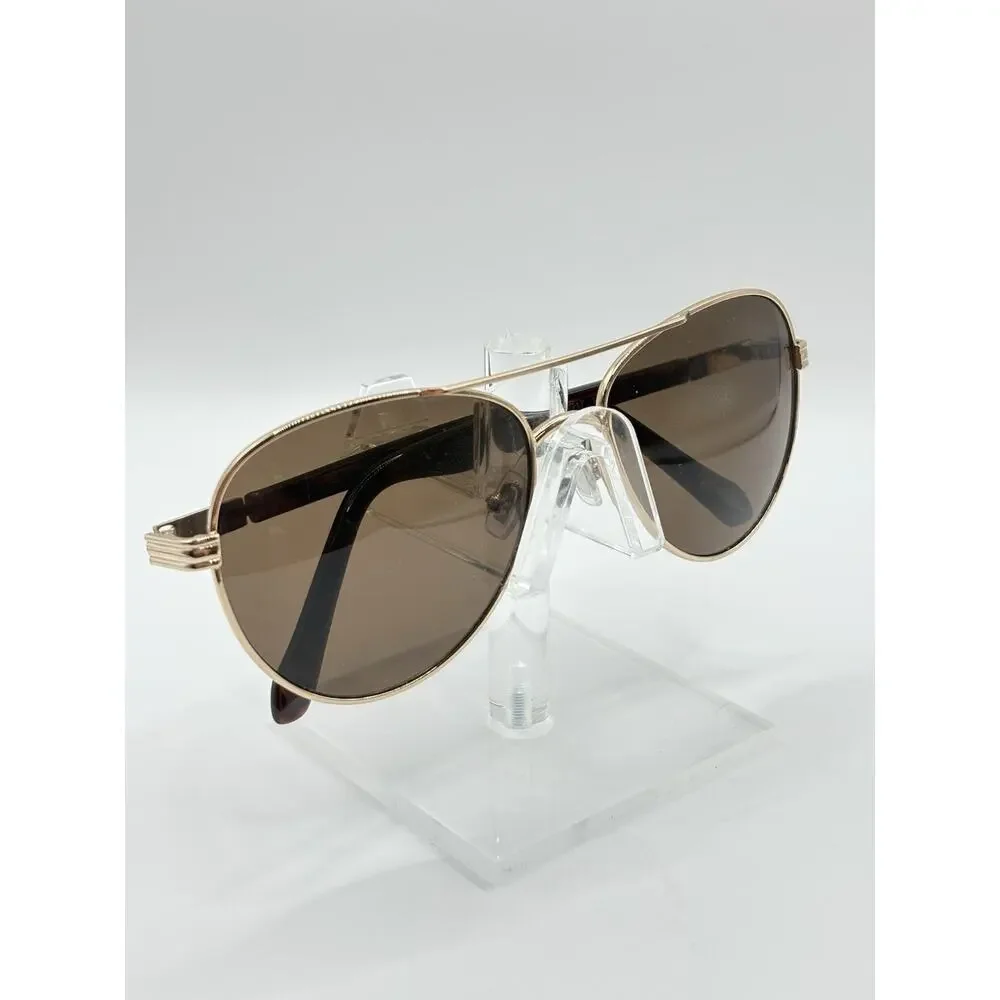 Fossil Aviator Sunglasses Gold Brown Tortoise Unisex 58mm